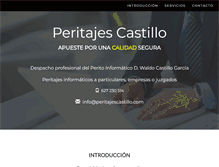 Tablet Screenshot of peritajescastillo.com